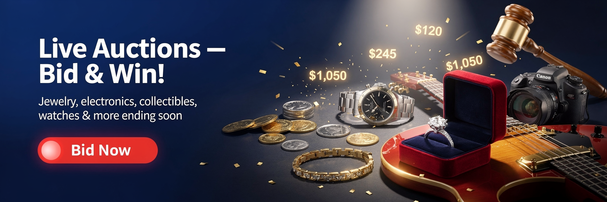 Live Auctions - Bid & Win