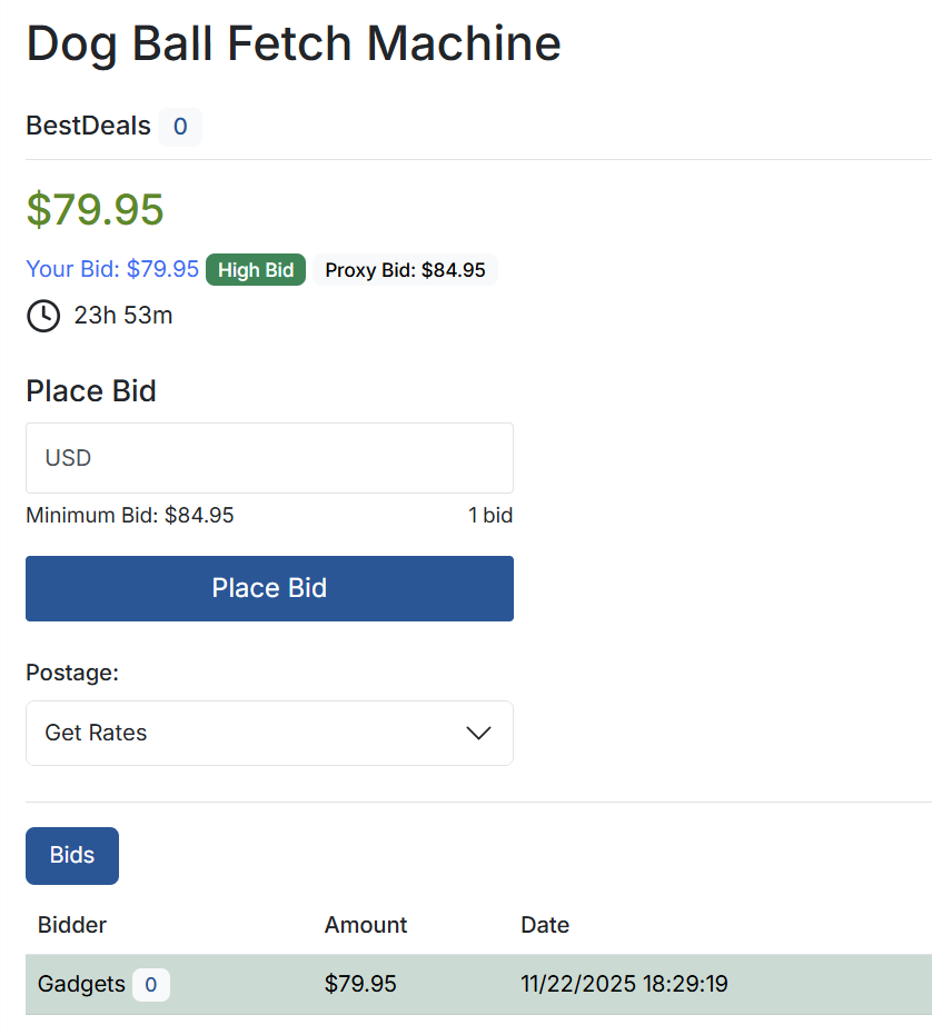 BuySellBid Change Password