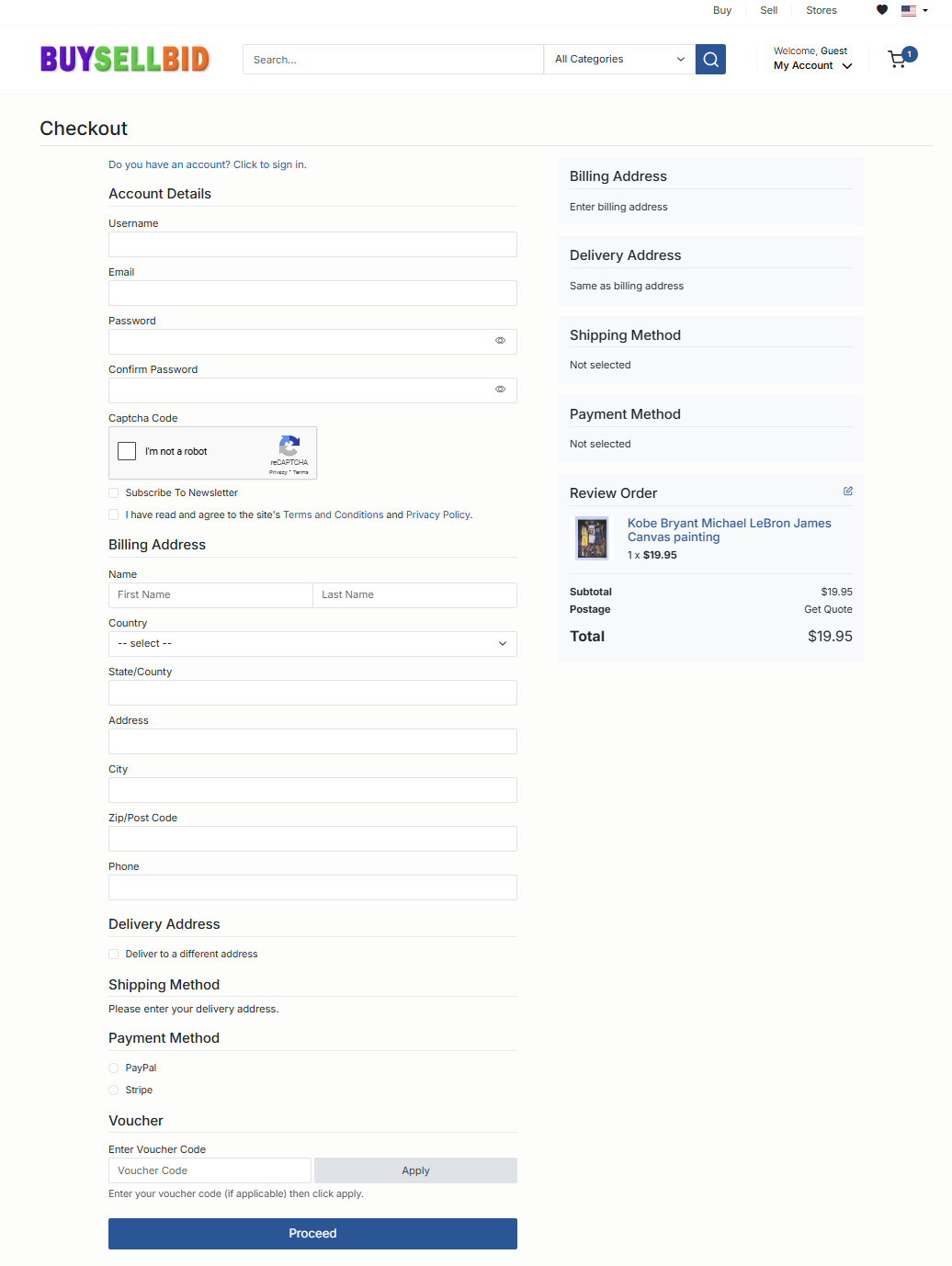 BuySellBid Change Password