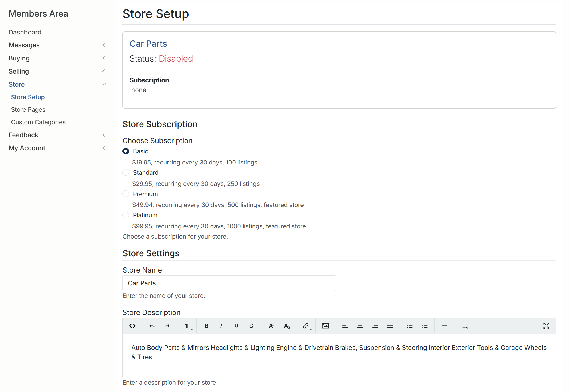 BuySellBid Change Password