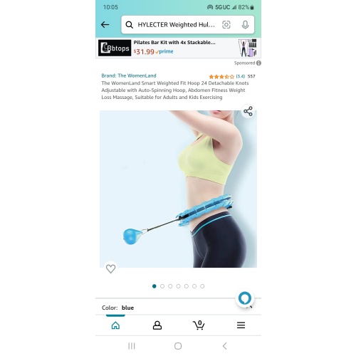 JKSHMYT Smart Weighted Fit Hoop