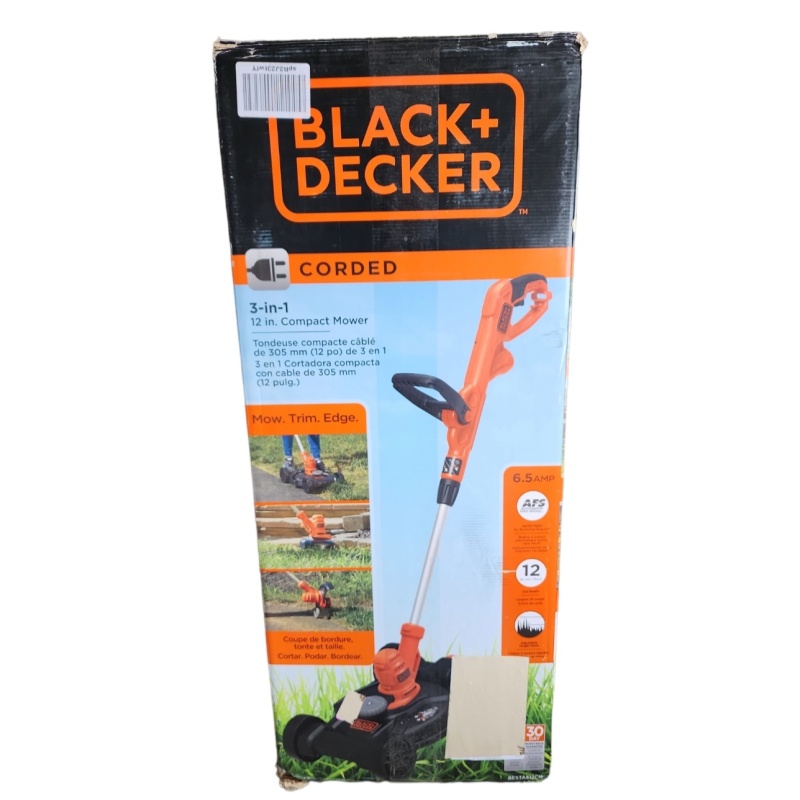 BLACK+DECKER 3 in 1 lawnmower,  trimmer & edger