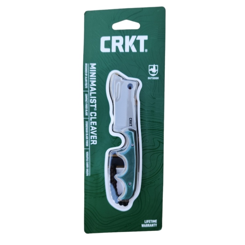 CRKT Minimalist Cleaver Neck Knife 2.13'' Plain Edge W/SHTH