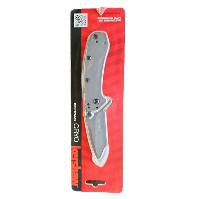 Kershaw Cryo Folding Knife (1555TI); 2.75” 8Cr13MoV Steel Blade