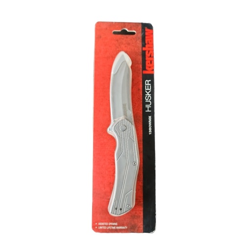 Kershaw 1380 Husker Assisted 3 in Blade Stainless Handle