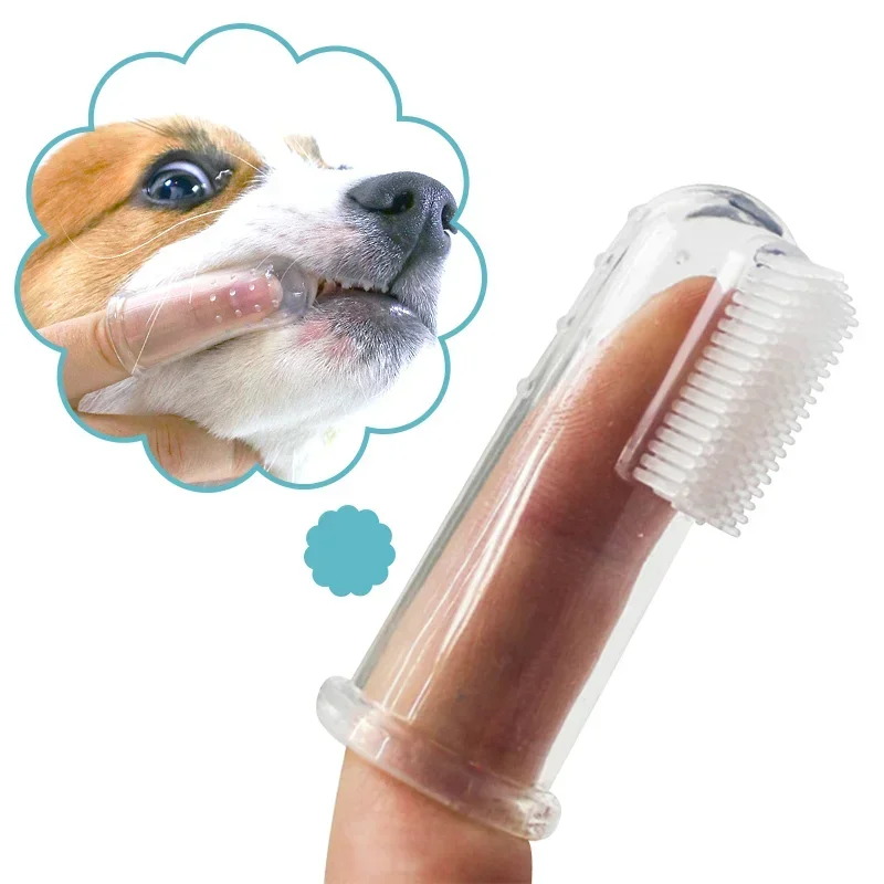 Super Soft Silicone Finger Toothbrush for Dogs | Dental Care & Tartar Remover